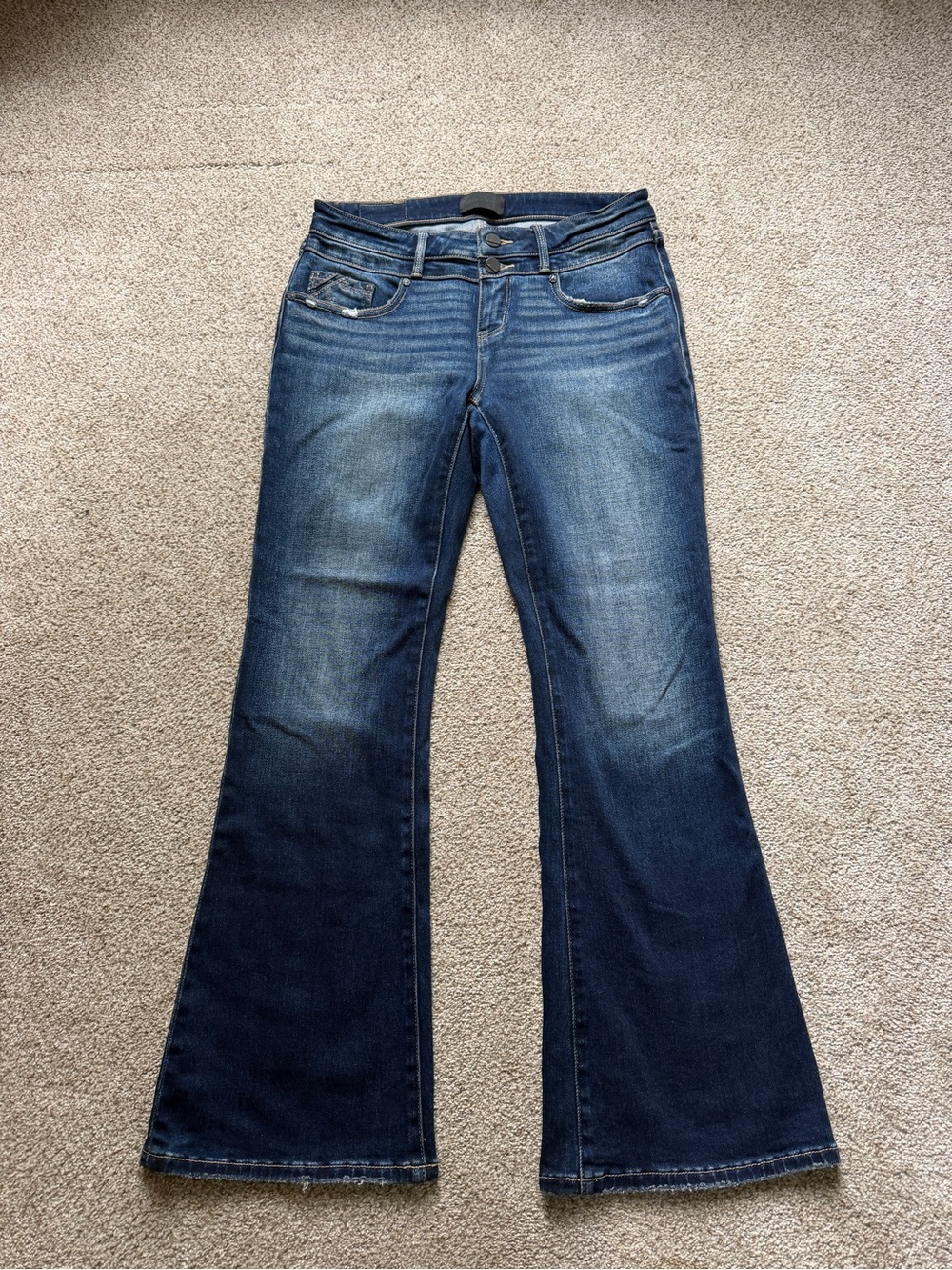 Buckle Black Dark Blue Bootcut Jeans